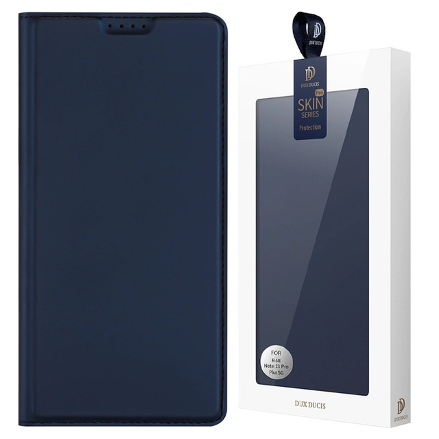Dux Ducis Skin Pro Case for Honor Magic5 Flip Cover Card Wallet Stand Blue