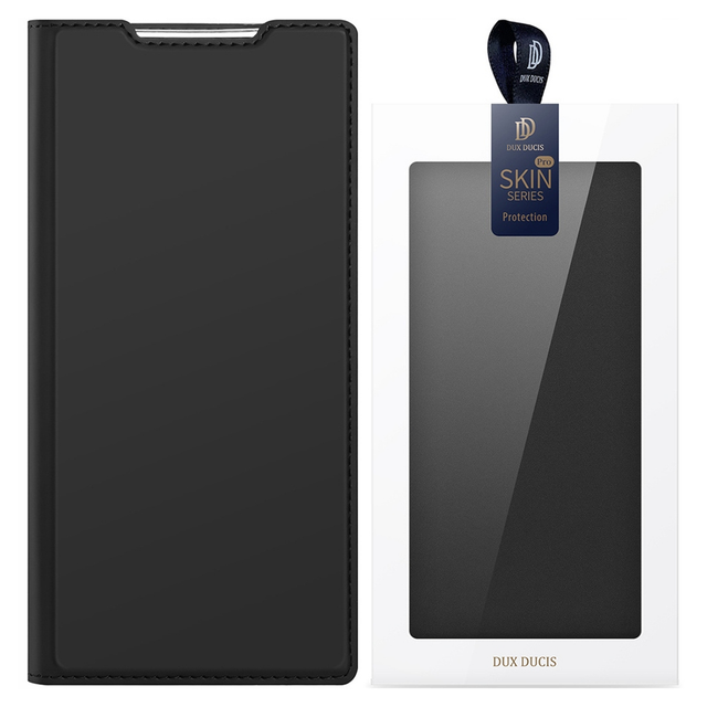 Dux Ducis Skin Pro Case for Realme GT Neo 5 / Realme GT3 Flip Cover Card Wallet Stand Black