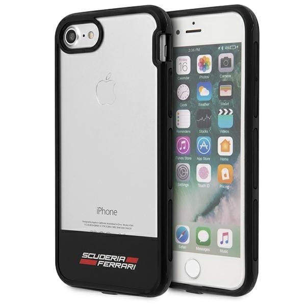 Ferrari Racing Shield Case for iPhone 7 / 8 / SE 2020 / SE 2022 - Semi-Transparent