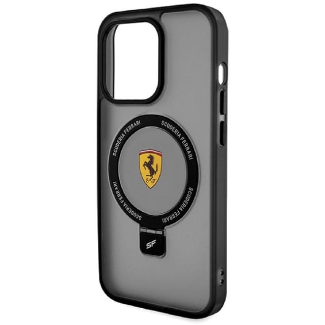 Ferrari Ring Stand 2023 Collection MagSafe Case for iPhone 15 - Black