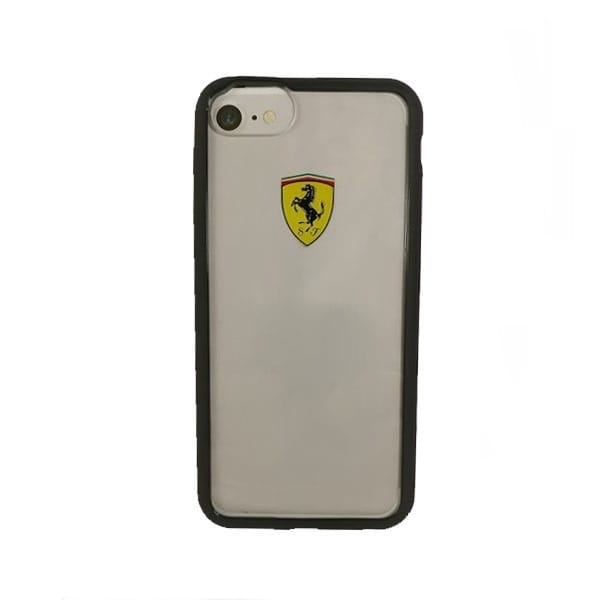 Ferrari Transparent Case for iPhone 7 / 8 / SE 2020 / SE 2022 - Transparent Black