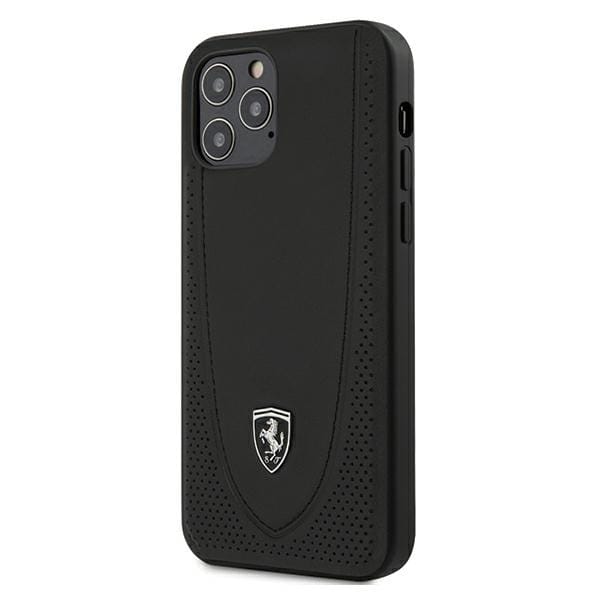 Ferrari Off Track Perforated Case for iPhone 12 / iPhone 12 Pro - Black