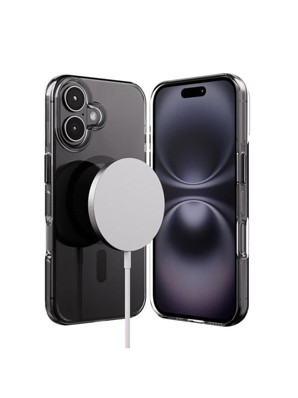 CRONG Clear MAG Pro - iPhone 16 MagSafe Case (Black)