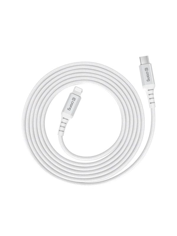 CRONG Armor Link - USB-C Lightning Fast Charging MFi Cable 150cm (white)