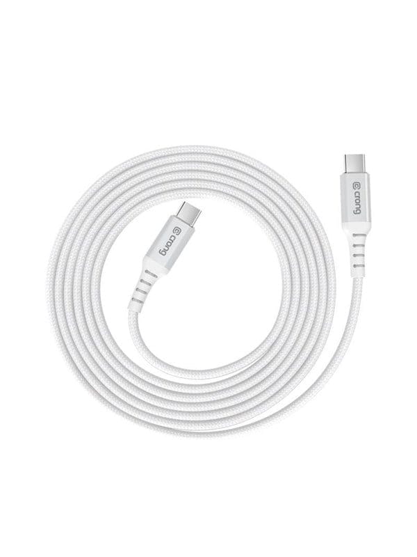 CRONG Armor Link - 60W PD 3A USB-C to USB-C Cable 150cm (White)