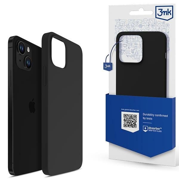 3mk iPhone 14 Plus Silicone Case Series - Black