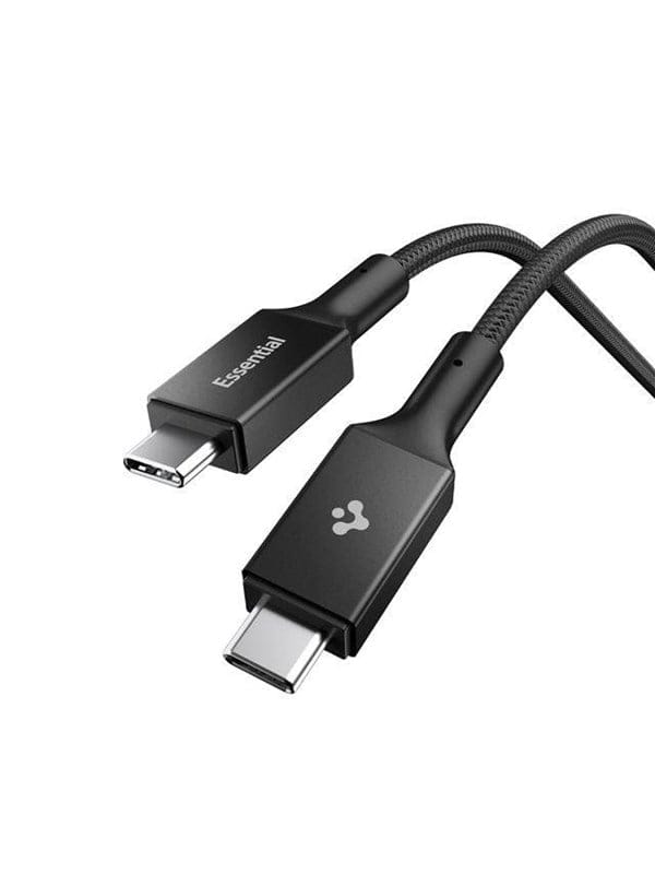 Spigen Essential USB C to USB C 240W Fabric Cable black EB24015CC