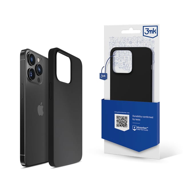 3mk iPhone 13 Pro Max Series Silicone Case - Black
