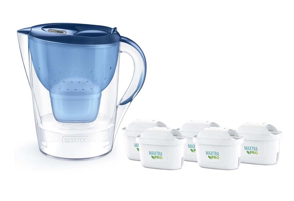 Dzbanek Filtrujący Brita Marella Xl+5 Wkładów Maxtrapro Pp (3,5l Niebieski)