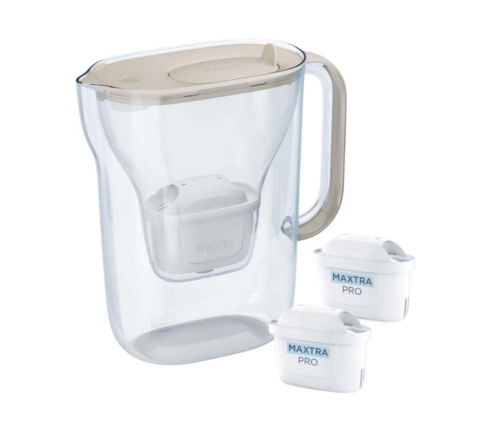 Dzbanek Filtrujący Brita Style Essential+2 Wkłady Maxtrapro Pp (2,4l Piaskowy)