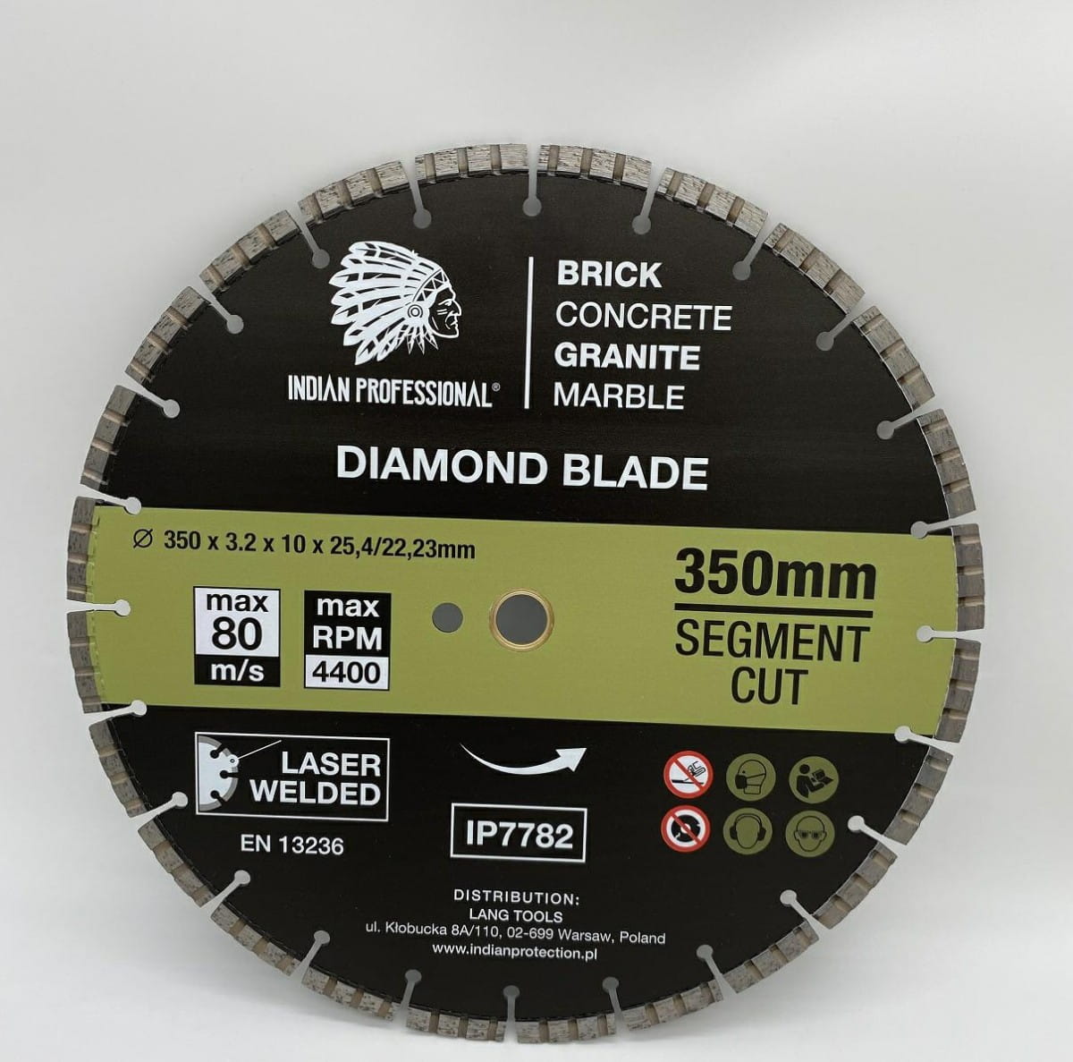 350-mm-segment-turbo-cut-diamanttrennscheibe, Indischer Profi