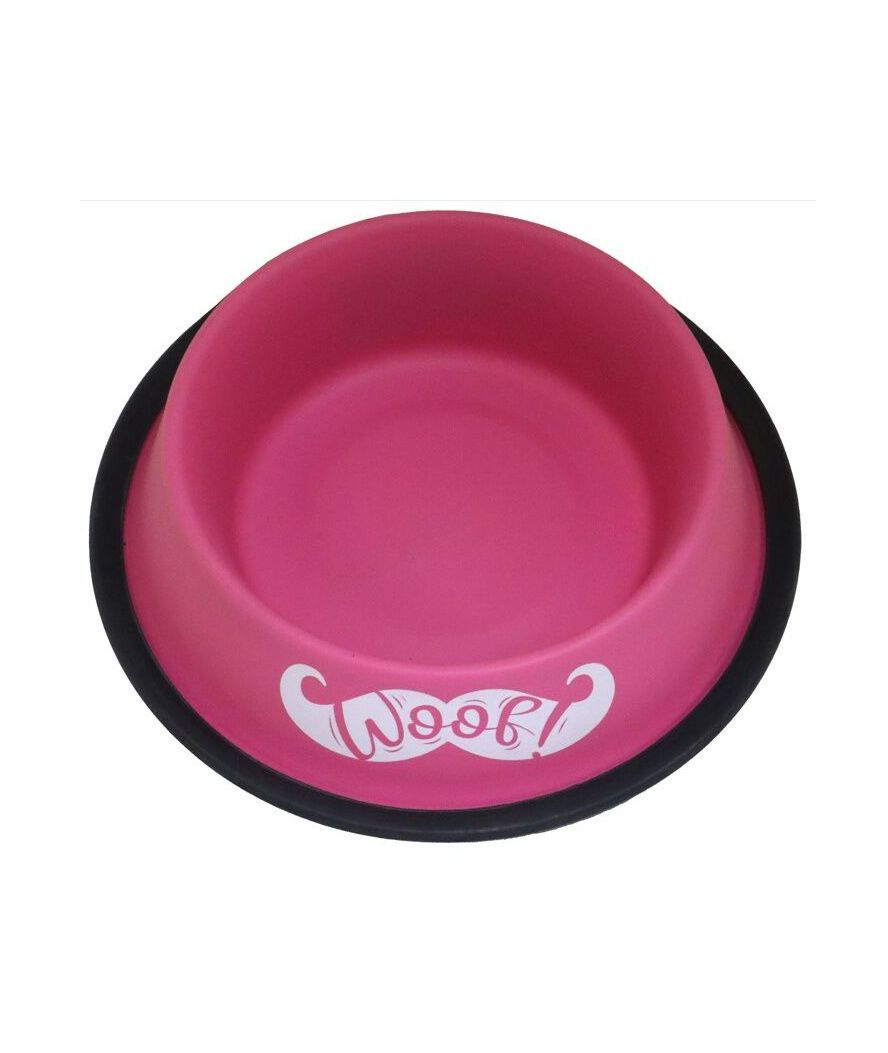 Set 4 Pezzi Ciotola Acciaio New Color Peonia 190 Ml: Set 4 Pezzi Ciotola Acciaio New Color Peonia Per Cani E Gatti