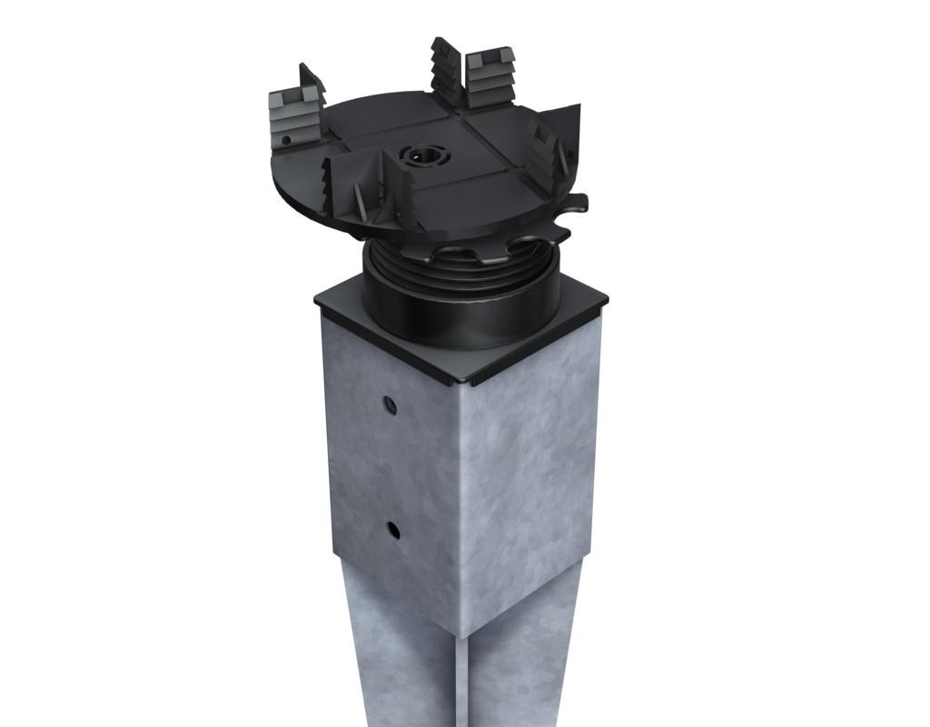 Terrassenlager FLEX FLEXCLIP für Einschlaghülsen 9 x 9 cm Flex Clip
