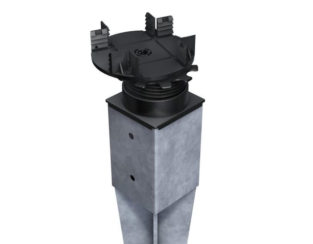 Terrassenlager FLEX FLEXCLIP für Einschlaghülsen 9 x 9 cm Flex Clip