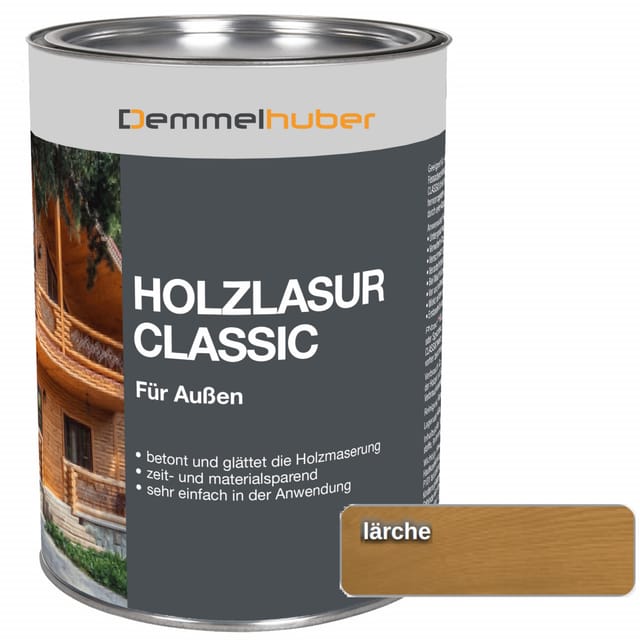 Holzschutzlasur CLASSIC Lärche 075 Liter