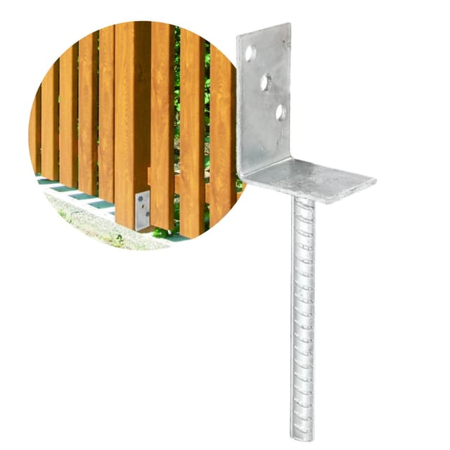 LPfostenträger mit Riffeldolle zum Einbetonieren 60 x 80 mm 1 Stück