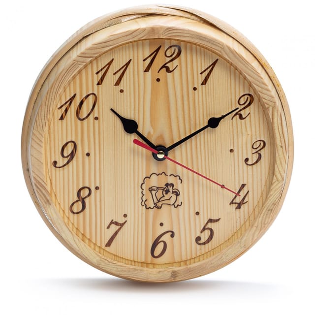 Sauna Wanduhr Ø 22 cm KübelDesign