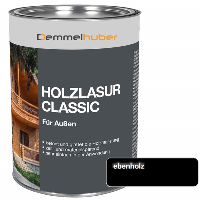 Holzschutzlasur CLASSIC Ebenholz 25 Liter