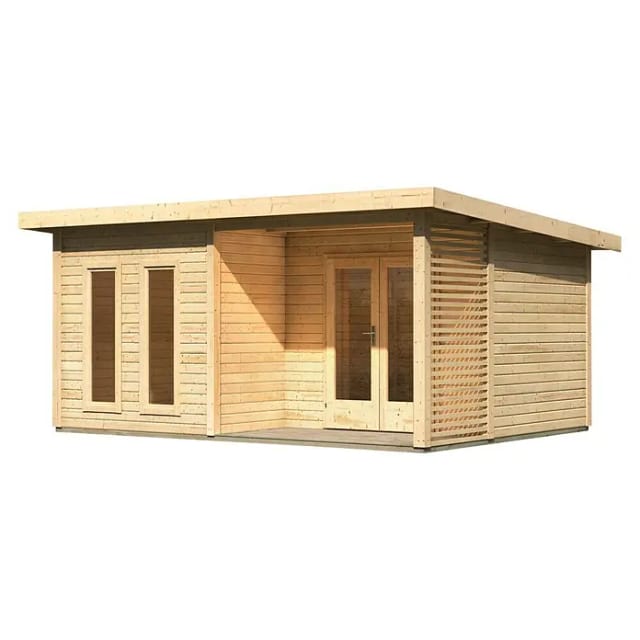 Gartenhaus Holz RADEBURG 5 509 x 369 m Naturbelassen