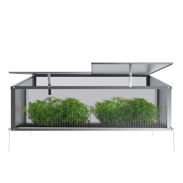 GARMIO Frühbeet Mini Gewächshaus Allium mit Dachfenster, UV-Schutz