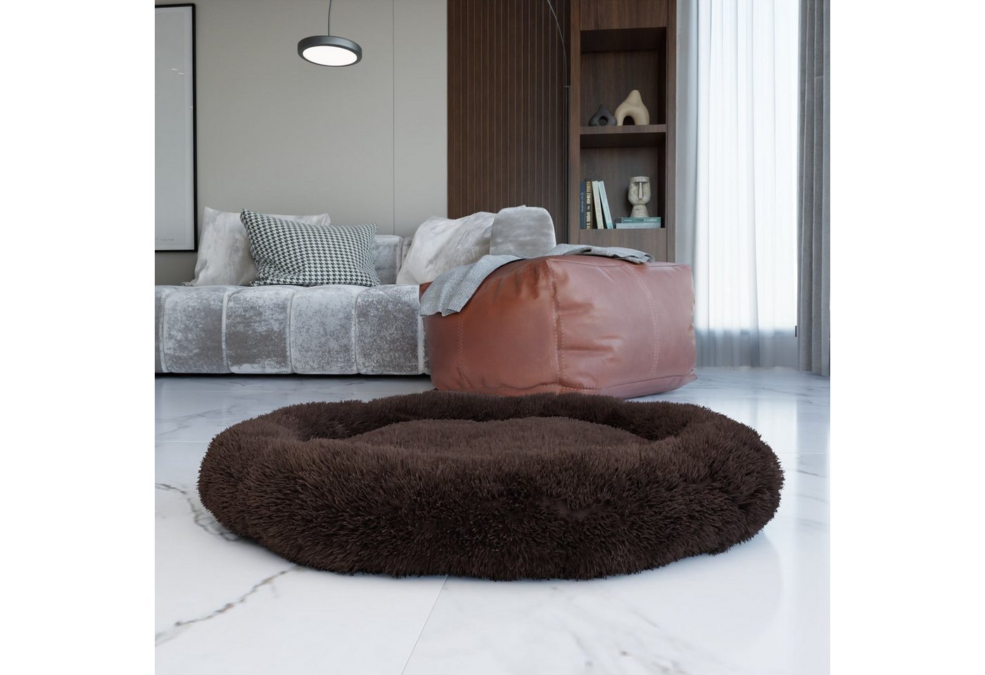 BENNO® Hundebett Hundekissen Hundekorb BALU braun 70cm Bild 4