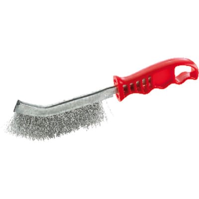 Universal-Handstielbürste Messing 260mm gewellt