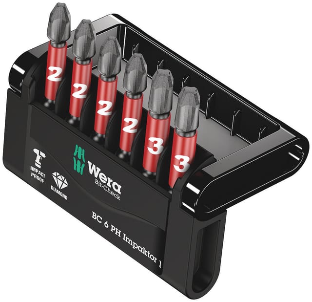 Bit-Sortiment Bit-Check 6 PH Impaktor 1, 6-teilig
