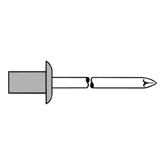 CAP-Blindniete Alu/Niro Flachrundkopf 4,8 x 9,5