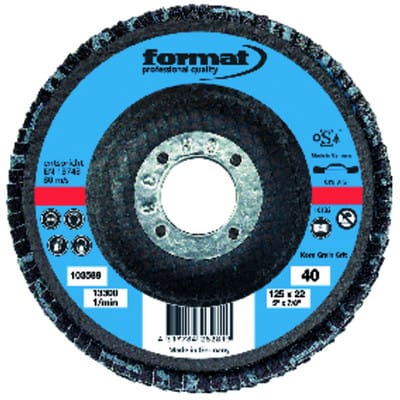 Schleifmopteller 12° gewölbt 115mm K60