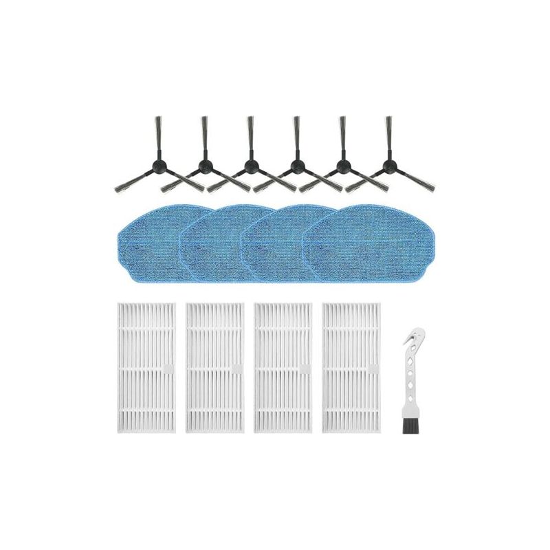 Fenoplasticaaccesori Forehill Für Eicobot Br150, Für Saugroboter Cecotec Conga 999 Origin X-treme. Ersatzteile: 6 Seitenbürsten, 4