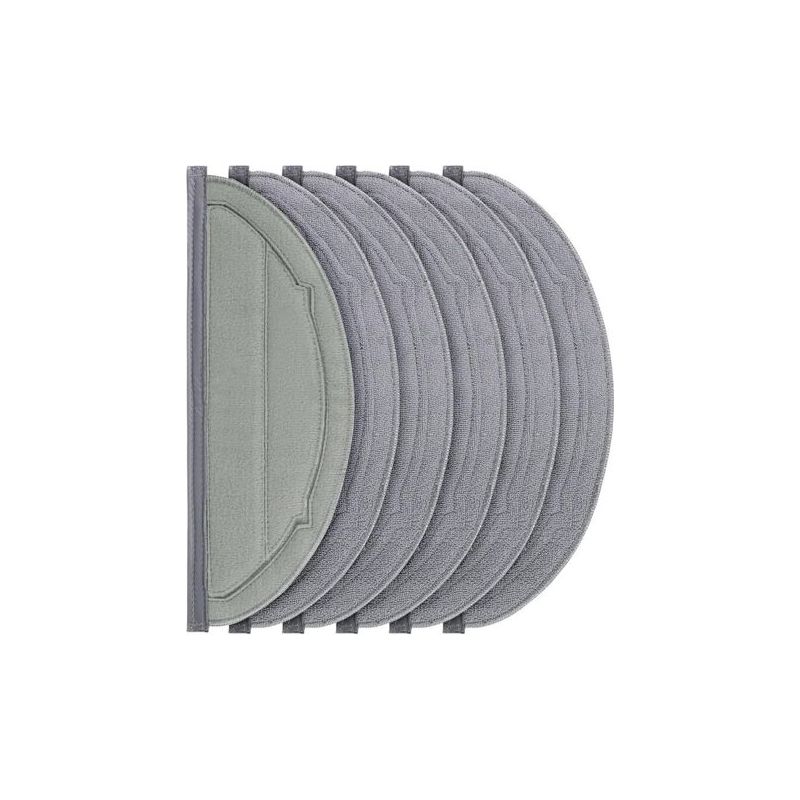 Fenoplasticallot De 6 Serpilles Pour Roborock Q10 S5/s5+ Robot Aspirateur, Rutilisables And Washings Forehill