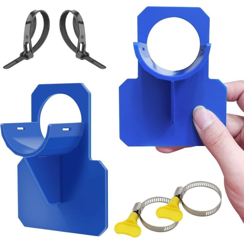 Blaue, Durchstoßfeste Poolschlauchhalterungen – 2er-pack, Durchmesser 30 Bis 37 Mm, Reiß- Und Zugfest
