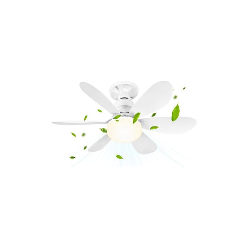 Deckenventilator Mit 30-w-led-beleuchtung, Fernbedienung, 6 Flügeln, 3 Geschwindigkeitsstufen Und Timer – Moderner Kronleuchter Für Wohnzimmer Oder Schlafzimmer