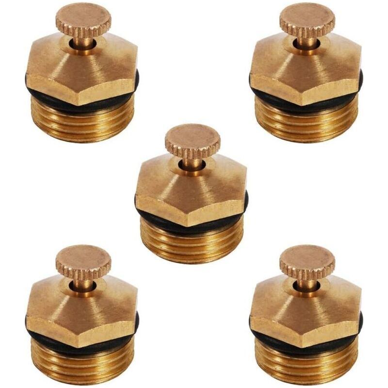 Set Mit 5 Verstellbaren 1/2"-messing-sprühdüsen Für Außenkühlungs- Und Landwirtschaftliche Gartenbewässerungssysteme
