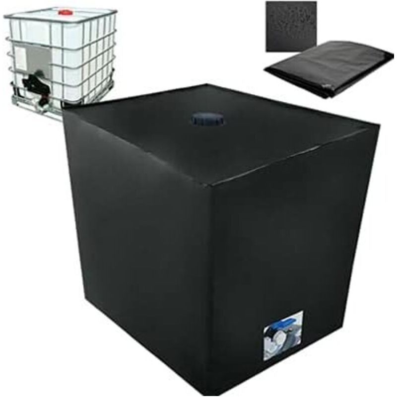 Schutzhülle Für 1000-liter-ibc-container, Uv- Und Regenbeständig, Abmessungen 116 X 100 X 120 Cm, Staubdichte Abdeckung