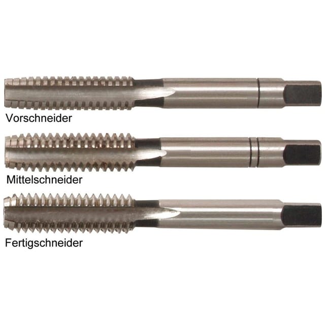 Hand-Gewindebohrer DIN 2184BSW HSS W3/16Z Satz