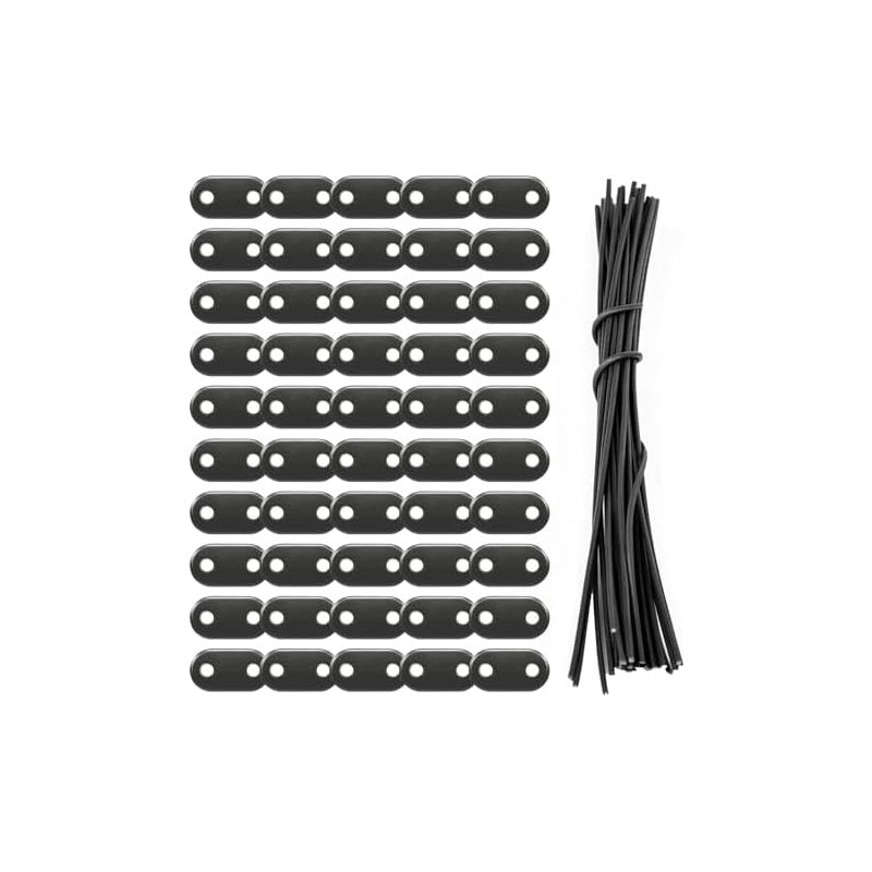 Packung Mit 50 Wetterbeständigen Pvc-befestigungsclips, Befestigungsset Für Sichtschutzwände, Montagezubehör Für Sichtschutzwände, Balkonabdeckungen, Schattierungsnetze