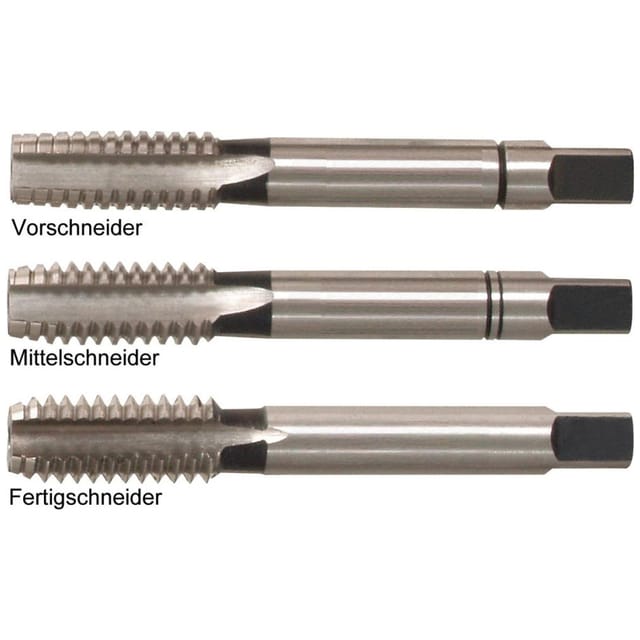 Hand-Gewindebohrer DIN 2184UNC HSS 1- 8 Satz