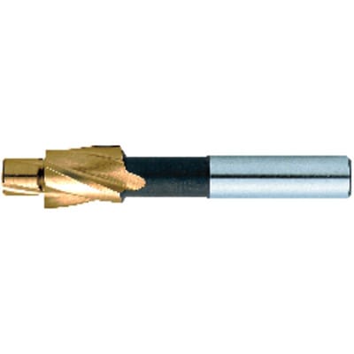 Flachsenker Kernloch DIN 373 HSS TiN Zylinderschaft M10