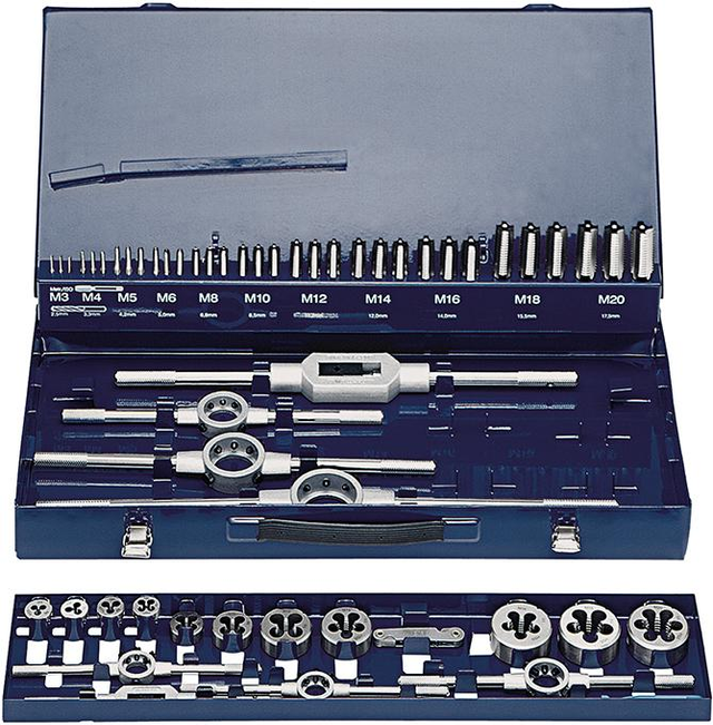 Hand-Gewindebohrer DIN 352 HSS M3-20 Sortiment