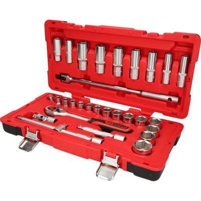 Steckschlüssel-Satz 1/2", 30-teilig