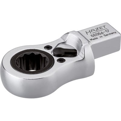 Einsteck-Ringratschenschlüssel 6606D-17, 14x18mm, Doppel-Sechskant 17mm