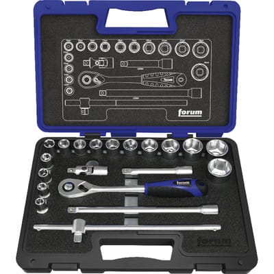 Steckschlüssel-Garnitur 1/2" 20-teilig