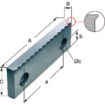 Krallenbacken-Satz 160mm mit Feinstufe