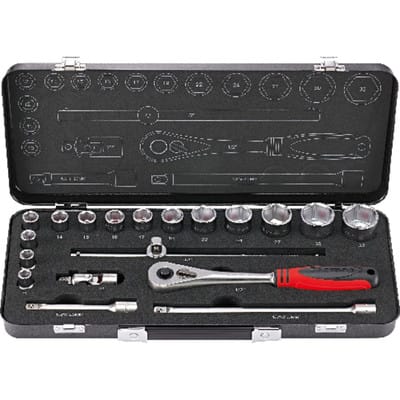 Steckschlüssel-Satz 1/2" 19-teilig