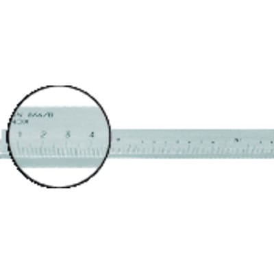 Werkstatt-Maßstab DIN 866 B 500 x 25 x 5mm