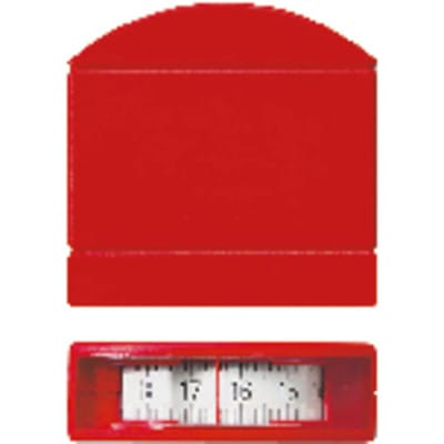 Taschenbandmaß weiß mit Sichtfenster 2m x 13mm