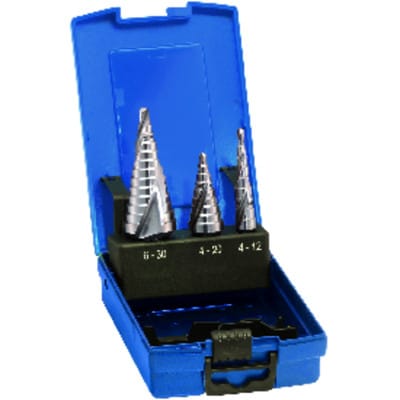 Stufenbohrer-Satz HSS spiralgenutet TiN 4-30,00mm