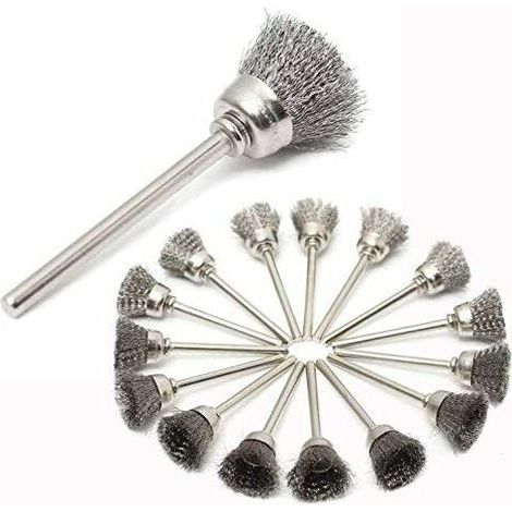 Ensemble De 45pcs Fil D'Acier Inoxydable Brosse Métallique De Forage Brosses Dremel Accessoires De Outils Rotatifs Pour Nettoyage Polissage