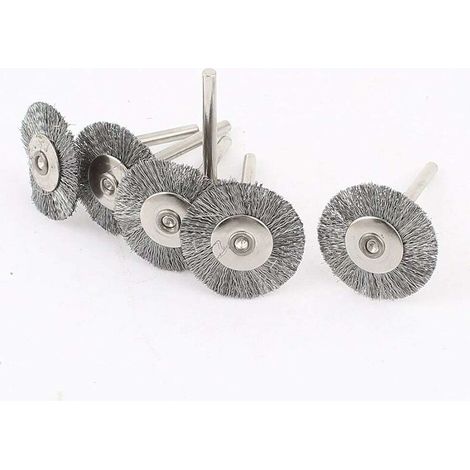 10 Pcs Brosses Rotatives En Fil D’acier, Métallique De Forage Brosses Dremel Accessoires De Outils Rotatifs Pour Nettoyage Polissage